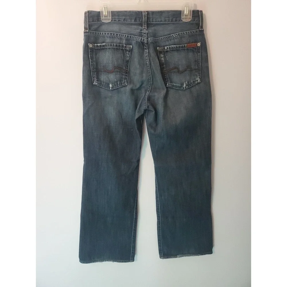 Mens 7 For All Mankind Relax Blue Jeans Size 30  Made USA ( T521290u-290u)